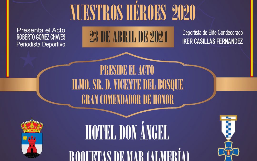 Nueva fecha entrega de Condecoraciones 2020 de La Gran Cruz Azul de Emergencias, abril 2021