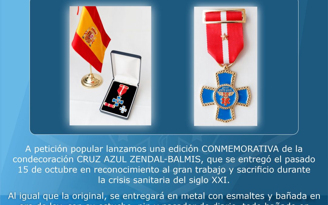 Condecoración Conmemorativa Cruz Azul Zendal-Balmis
